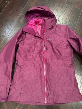 Columbia Women's Omni-Heat Interchange Ski Jacket in Plum